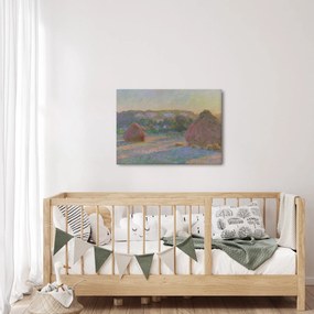 Obraz - Claude Monet, Stacks of Wheat (End of Summer) , reprodukcje (70x50 cm)