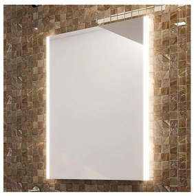 NIMCO ZP 11002 - Lustro łazienkowe z podświetleniem LED 6500K 80x60 cm IP44