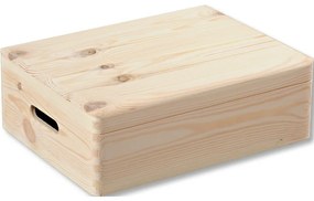 Kesper 69501 Pojemnik z uchylną pokrywą sosna 39 x29 x 13,5 cm, M