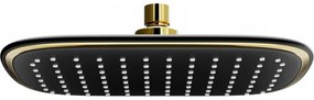 Mexen D-49 deszczownica 25x19 cm, czarna/złota - 79749-75