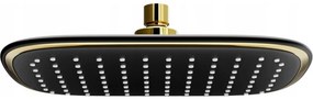 Mexen D-49 deszczownica 25x19 cm, czarna/złota - 79749-75
