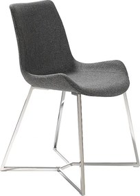 Ciemnoszare krzesło z tkaniny 4009 ANGEL CERDA
