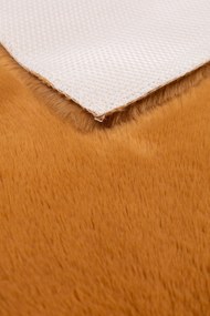 Dywanik futrzany Rudy 50x80 cm miękki Dekoracyjny Antypoślizgowy Estetyczny