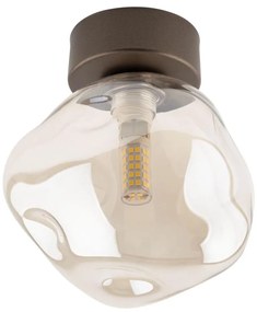 Lampa sufitowa LAVA 1xG9/8W/230V brązowa/przydymiony beż