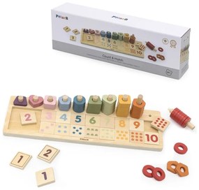Viga polarb drewniane liczydło sorter nauka liczb montessori