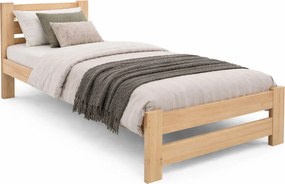 Pojedyncze drewniane łóżko 90x200 N1-G15