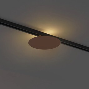 Nowoczesna lampa sufitowa w kolorze brązu do systemu szynowego 1-fazowego 2-punktowa - Iconic Pulley Nowoczesny Oswietlenie wewnetrzne