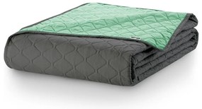 DecoKing Narzuta na łóżko Axel miętowa/stalowa,170 x 210 cm, 170 x 210 cm