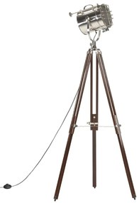 Drewniana lampa stojąca retro z regulacją wysokości - EX197 S7-C97
