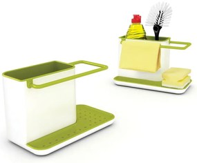 Biało-zielony stojak na środki czystości Joseph Joseph Caddy Sink Tidy