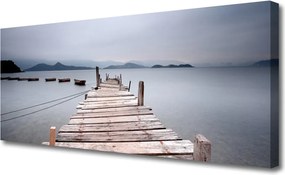 Obraz na płótnie Stalowa Konstrukcja nad Zatoką