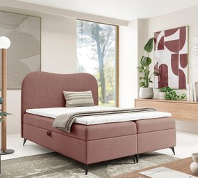 Różowe łóżko z pojemnikiem na pościel  Z5-N74