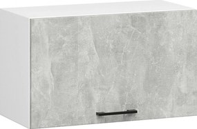 Szafka kuchenna okapowa AKORD W60 system OLIWIA Biała 60 cm 1 drzwi kolor Beton mat 1 półka 60x30x29 cm