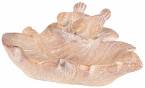 Karmnik dla ptaków Leaf bird, ceramika MgO 21 x 18x 7 cm