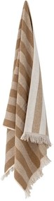 Brązowo-beżowy bawełniany ręcznik 50x100 cm Elaia – Bloomingville