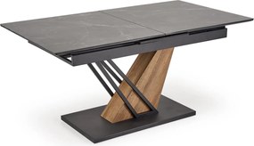 Stół z blatem ze spieku na jednej nodze Volant 160 Halmar