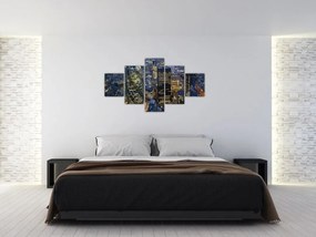 Obraz - Wieczorna panorama Londynu (125x70 cm)