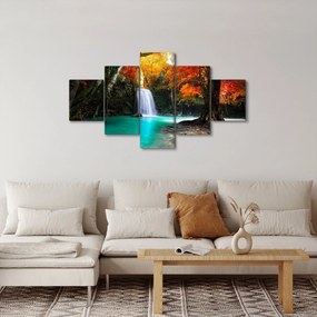 Obraz - Szmaragdowa Laguna (125x70 cm)