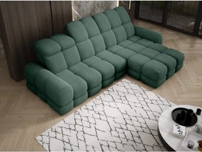 Narożnik TOLLO MINI S Prawostronny Elektryczna regulacja Bubble 12 kolor Jasny Zielony WERSAL