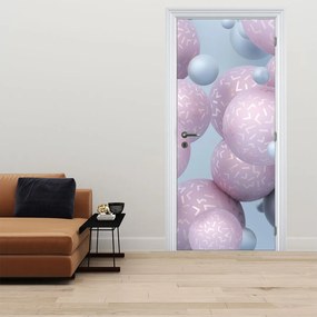 Fototapeta na drzwi - Pastelowe kule (95x205cm)