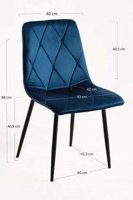 Pakiet 4 krzese Lyke Velvet