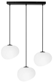 Czarno-biała lampa wisząca Stones – Candellux Lighting