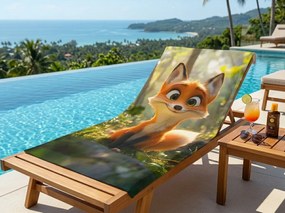 Szybkoschnący ręcznik plażowy VULPINA kolorowy 70 x 140 cm, 100% mikrofibra