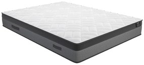 Zestaw 140 x 190 cm stelaż z jasną naturalną skrzynią + materac o grub. 24 cm ze sprężynami kieszeniowymi i pamięcią kształtu - ILLUSION marki YSMÉE