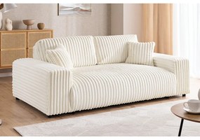Kremowa sztruksowa sofa 178 cm Justin – Ropez