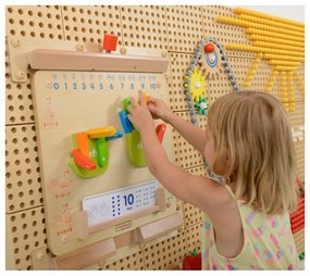 Masterkidz nauka liczenia ścienna tablica sensoryczna flex montessori