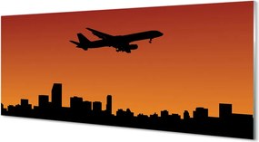 Panel nad Blat Kuchenny Samolot w Blasku Zachodzącego Słońca