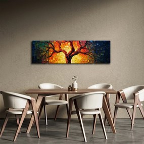 Obraz - Drzewo życia w mozaice (170x50 cm)