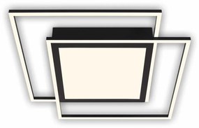 Brilo - Lampa sufitowa LED 2xLED/16W/230V + LED/19W 51,5x51,5 cm czarna