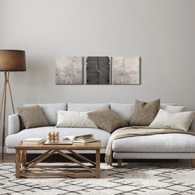 Obraz - Tajemnicze drzwi (z zegarem) (90x30 cm)