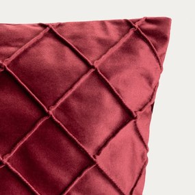Poszewka dekoracyjna COMERI burgundowa w romby 45x45 cm HOMLA