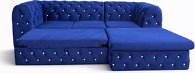 Elegancki i funkcjonalny narożnik Moet Light z funkcją spania dla komfortu i stylu 255x195 cm