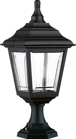 Lampa zewn?trzna CLIC CLAC 4 w stylu klasycznym - wysoko?? 43cm x szeroko?? 20,5 cm - E27 42W - poliamid - ip44 - czarny