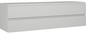 Mexen Orio szafka łazienkowa podumywalkowa 160 cm, 2 szuflady, szara mat - 91A10-16047-2-BFF62