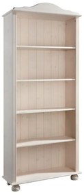 Biały regał z litego drewna sosnowego 70x181 cm Ella – Støraa