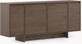 Komoda czterodrzwiowa Zolia 180 cm na cokole - orzech elegant