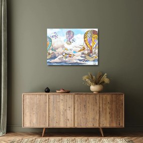 Obraz - Wyprawa w chmurach (70x50 cm)