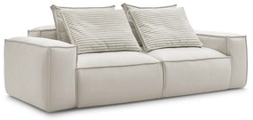 Beżowa sofa z imitacji skóry 260 cm Boheme – Bobochic Paris