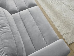 Jasnoszara aksamitna sofa 276 cm Sierra – Bobochic Paris