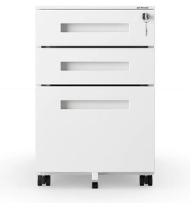 Kontenerek pod biurko biały, 390x600x500 mm: KATE