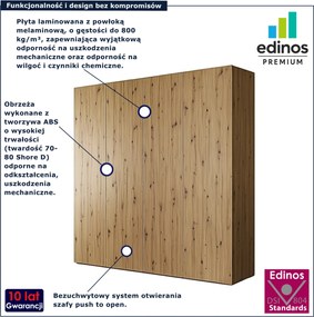 Minimalistyczna szafa w kolorze dąb artisan G3-E47