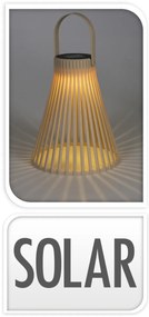 Lampion solarny, taupe, 23,5 cm