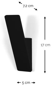 Jasnoszary stalowy haczyk ścienny Angle – Spinder Design