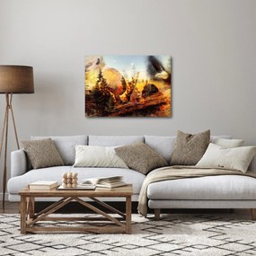 Obraz - Motyw szamana (70x50 cm)
