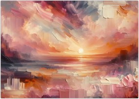 Obraz na szkle - Malowane zorze (70x50 cm)