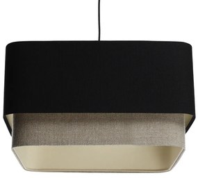 Lampa wisząca KWADRO DUO 006 51x47cm czarna/beżowa BPS KONCEPT